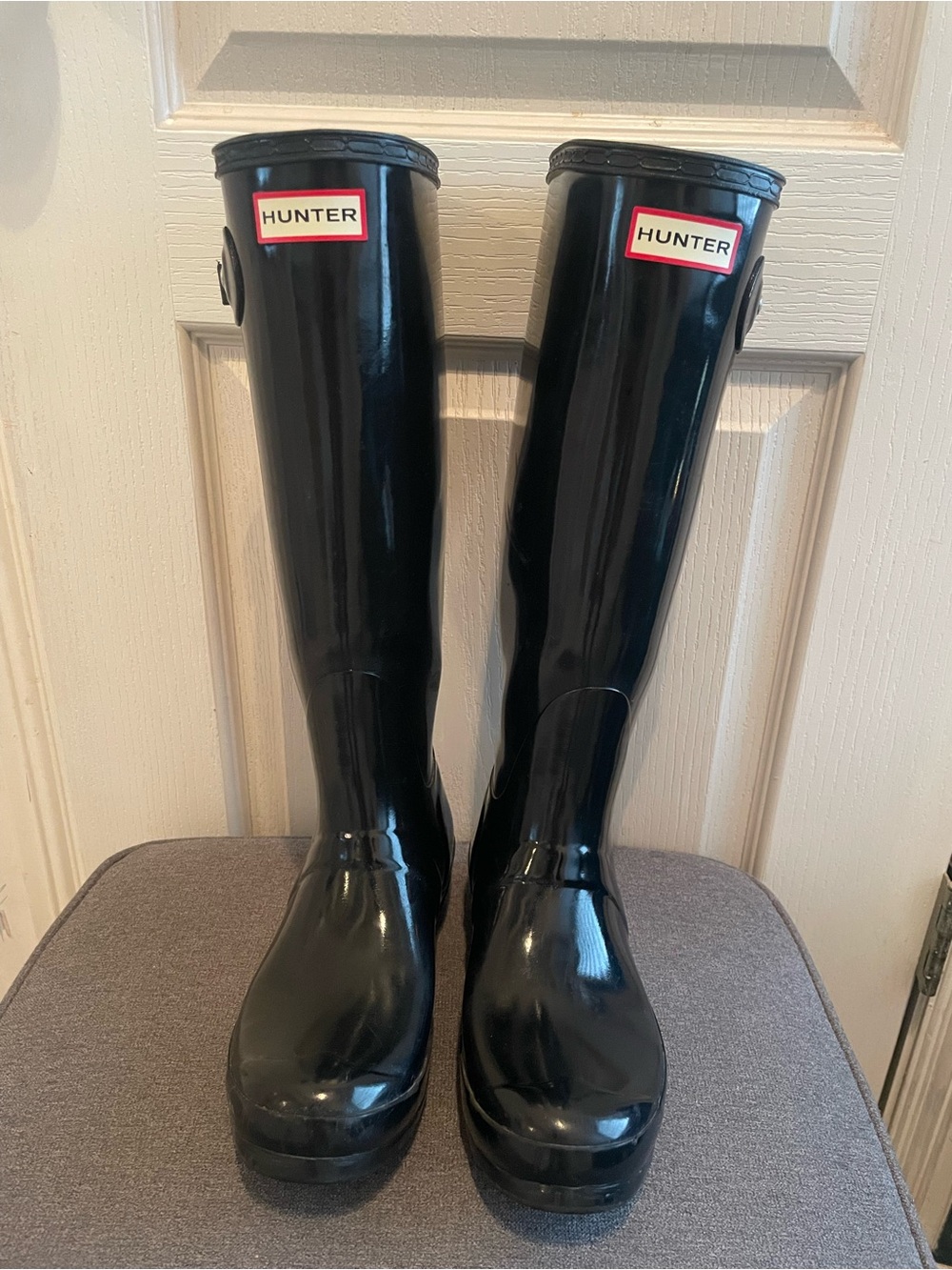 Hunter Gloss Black Tall Rain Boots